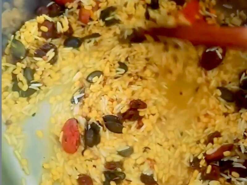 Kicheri en préparation, plat typique indien très bon pour les convalescences