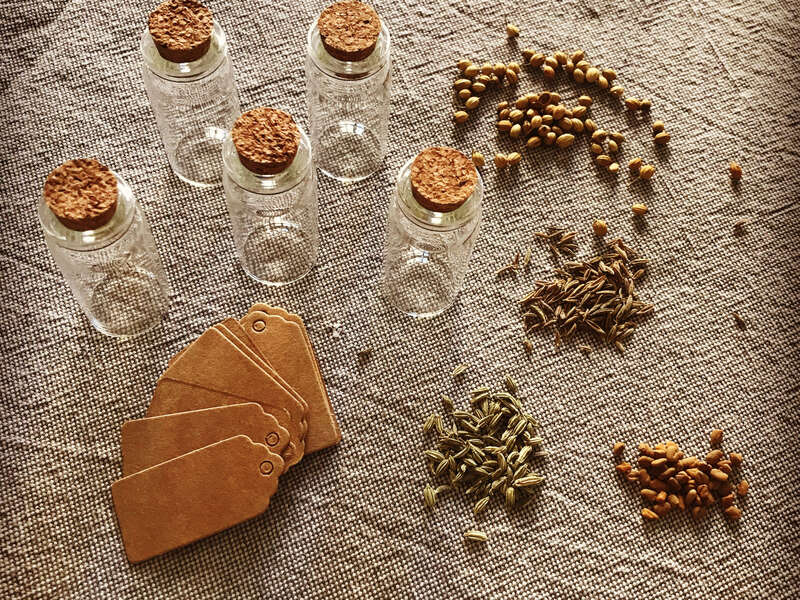 Préparation de l'Atelier Épices réalisé à La REcyclerie