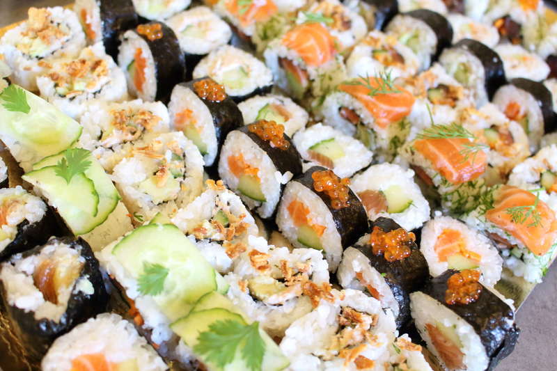 mix maki california cacher pour buffet japonnais 