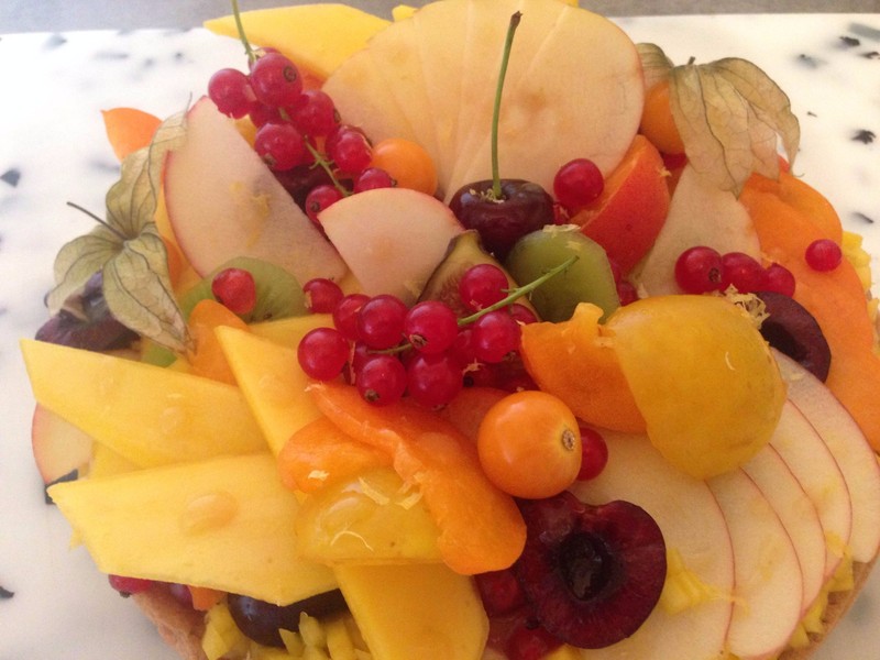 Tarte fruits cacher 