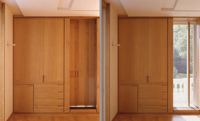 Porte de placard en bois sur mesure