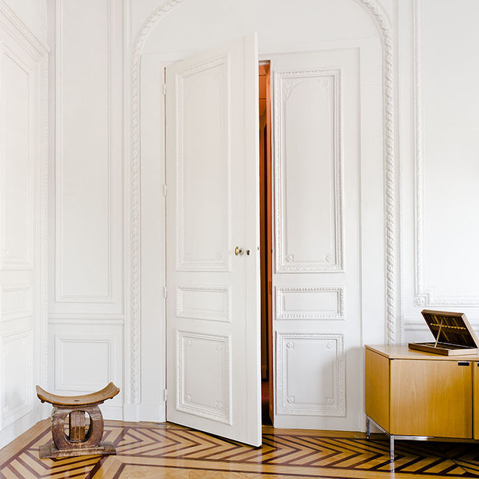 Porte haussmannienne en bois sur mesure