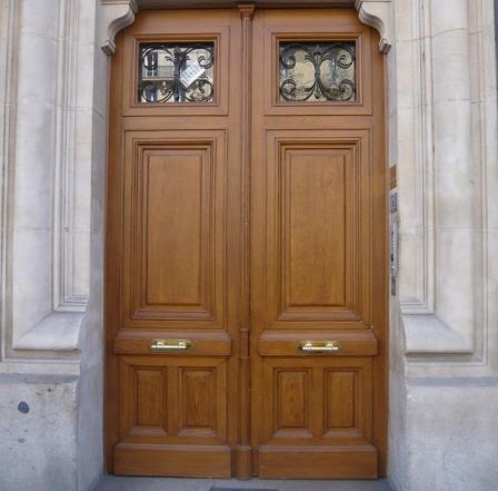 Porte haussmannienne en bois sur mesure