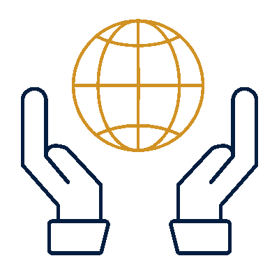 Wired outline 435 world care hover pinch