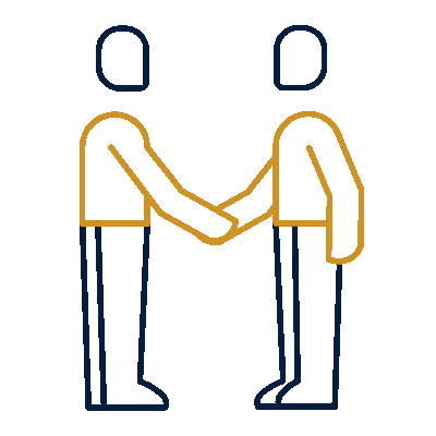 Wired outline 645 people handshake transaction hover pinch