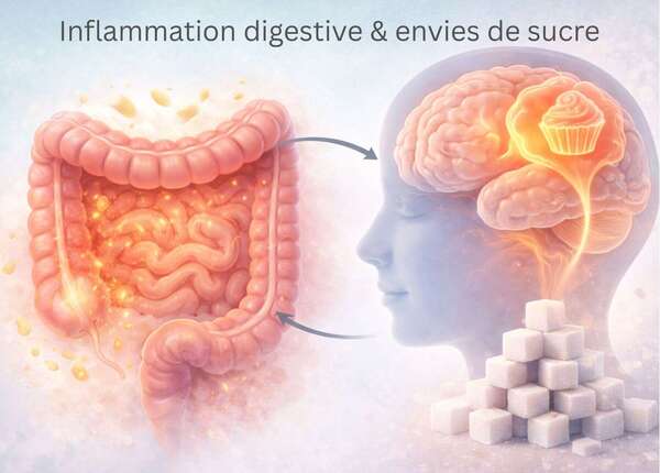 Inflammation digestive et addiction au sucre : quand le corps réclame ce qui l’agresse Introduction
