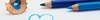 Crayons de couleur avec copeau en forme de cœur Love
