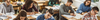 Étudiants en classe écrivant et lisant sous supervision