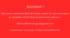 Orders from outside France