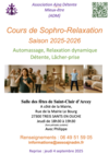 Flyer Sophro-relaxation saison 2025-2026