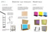 Mobilier sur mesure matériaux 