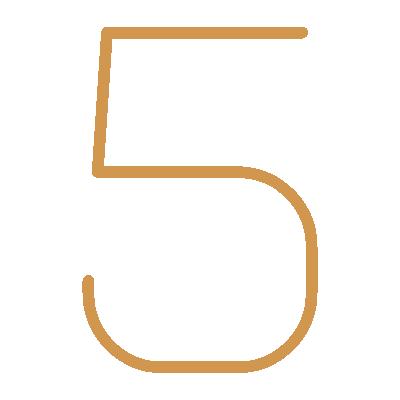 Wired outline 2431 number 5 hover draw