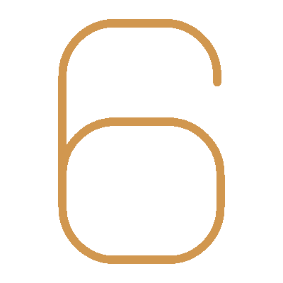 Wired outline 2430 number 6 hover draw