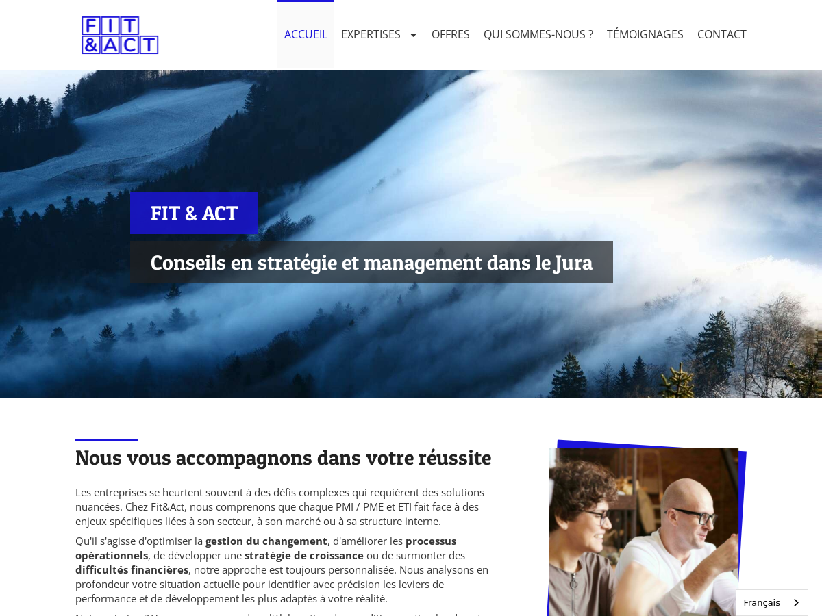 Exemple de site internet de Conseil aux entreprises à Saint-Claude