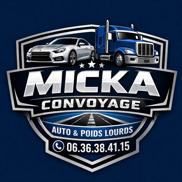 Logo Micka convoyage auto & poids lourds Logo Micka convoyage auto & poids lourds
