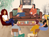 <img alt="Illustration d’un stage en petit groupe animé par Cécile Renaudat autour de l’intuition et du ressenti">