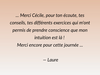 alt="Avis de participants au stage Développer son intuition animé par Cécile Renaudat"