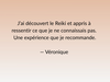 alt="Avis de participants à la formation Reiki niveau 1 animé par Cécile Renaudat"