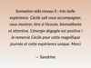 alt="Avis de participants à la formation Reiki niveau 2 animé par Cécile Renaudat"