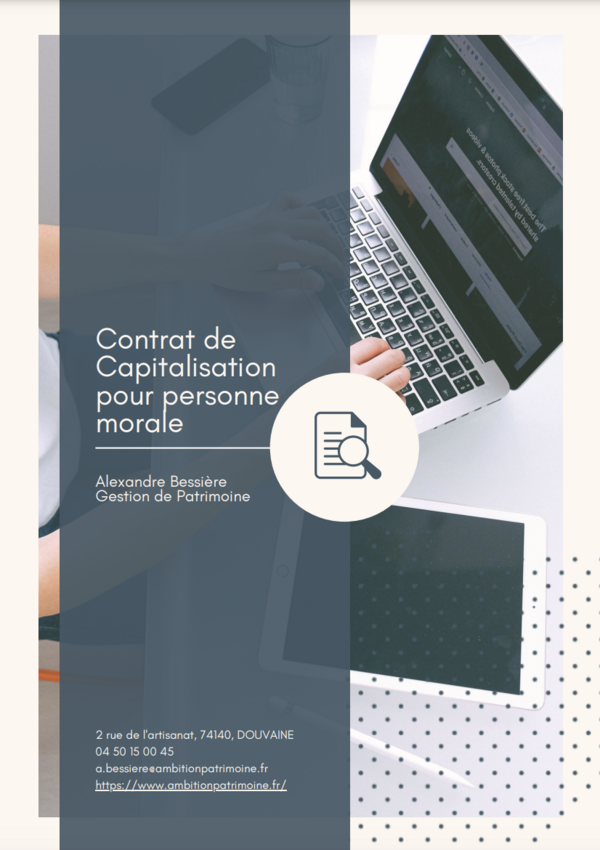 Contrat de Capitalisation pour personne morale