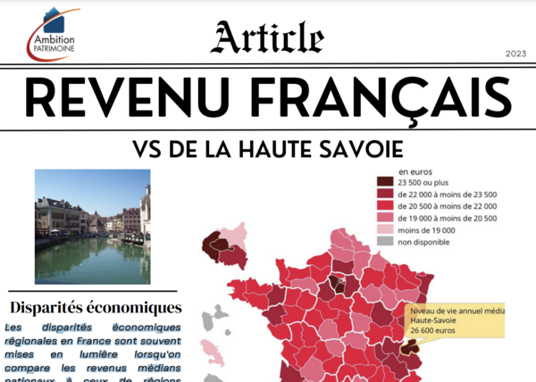 Revenu Français VS de la Haute Savoie