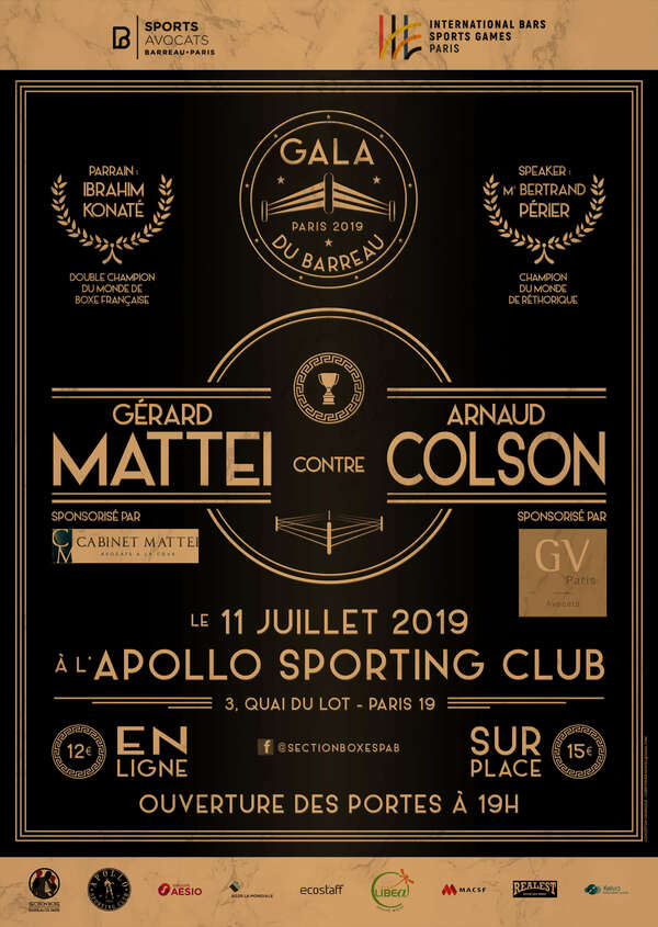 GV Paris Avocats sponsored the International Bars Sports Games