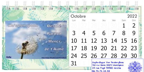 Octobre est un bon mois...pour lâcher prise