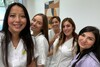 Les assistantes du cabinet dentaire, Myriam, Hassania, Sélin et Sarah