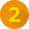 Chiffre 2 orange symbolisant efficacité énergétique