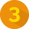 Chiffre 3 orange symbolisant efficacité énergétique globale