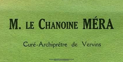 Le chanoine de Vervins a changé de nom 