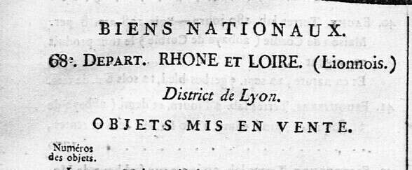 Vente d'un bien national: exemple d'une maison du quartier Saint-Just à Lyon