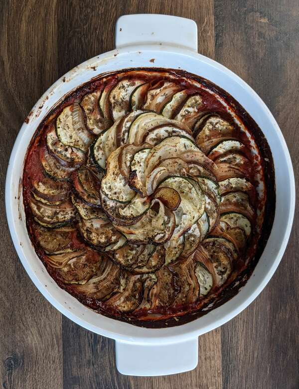 Recette de Tian aux légumes 