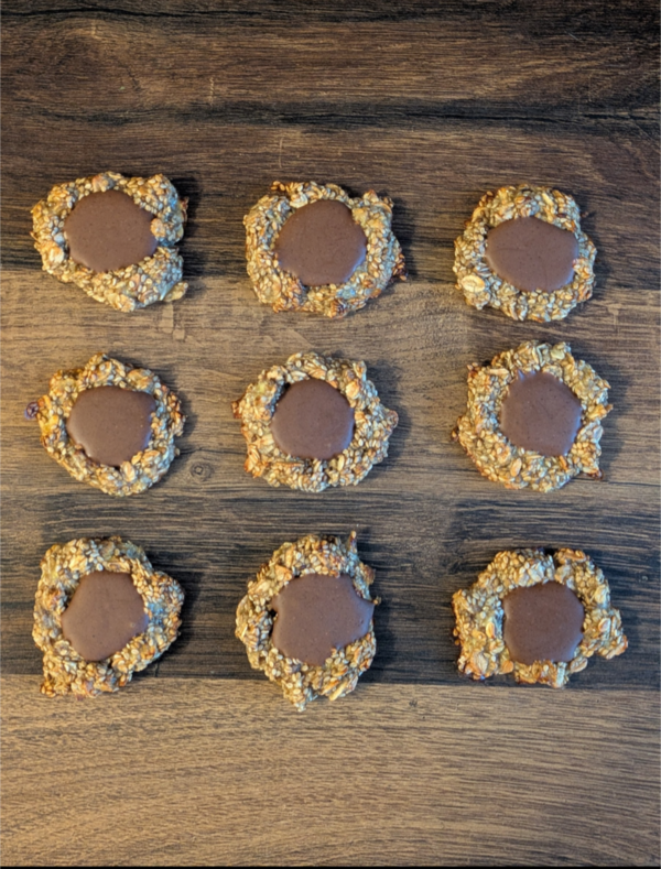 Petits moelleux  sésame, choconoisette