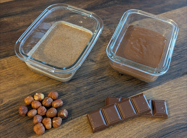 Purée de noisettes et Pâte choco/noisette  