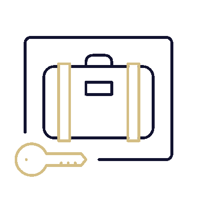 Wired outline 2071 baggage lock hover pinch