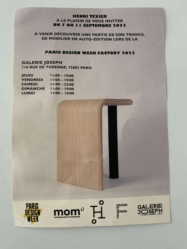 Un ancien étudiant de l'Académie Charpentier sélectionné pour la Paris Design Week. 