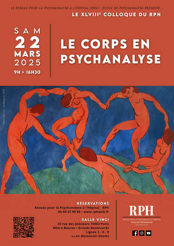 Colloque du RPH le 22 mars 2025 - Le corps en psychanalyse