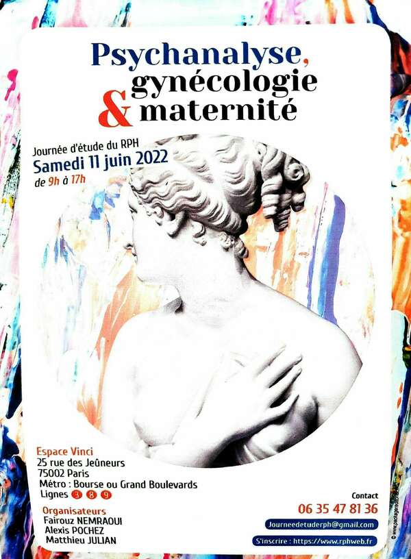 Journée d'étude -  Psychanalyse Gynécologie et Maternité à Paris 