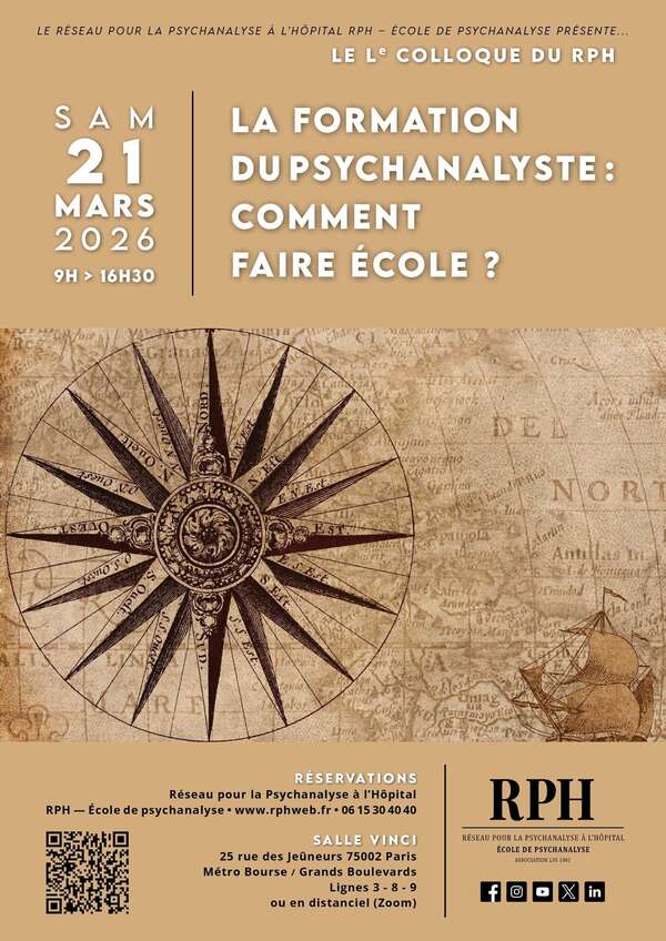 Intervention de Ouarda Ferlicot lors du dernier colloque du RPH : La formation du psychanalyste, comment faire École ?