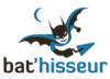 Mascotte bat'hisseur avec truelle lune croissant symbole accompagnement