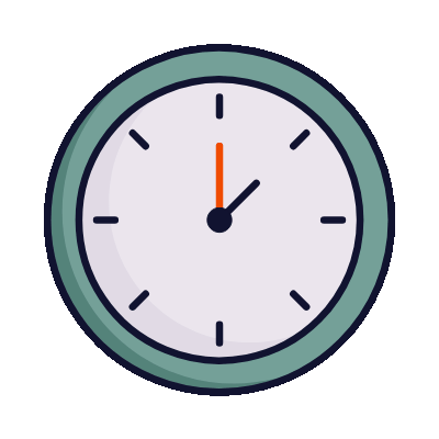 Wired lineal 45 clock time