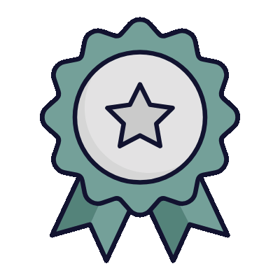 Wired lineal 434 prize padge ribbon  1 