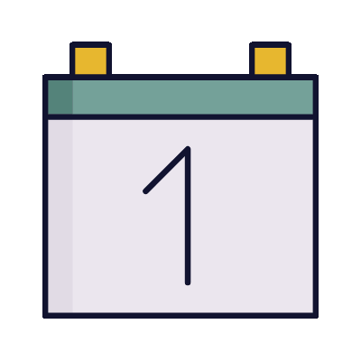 Wired lineal 28 calendar