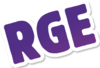 Logo entreprise RGE symbole certification énergie