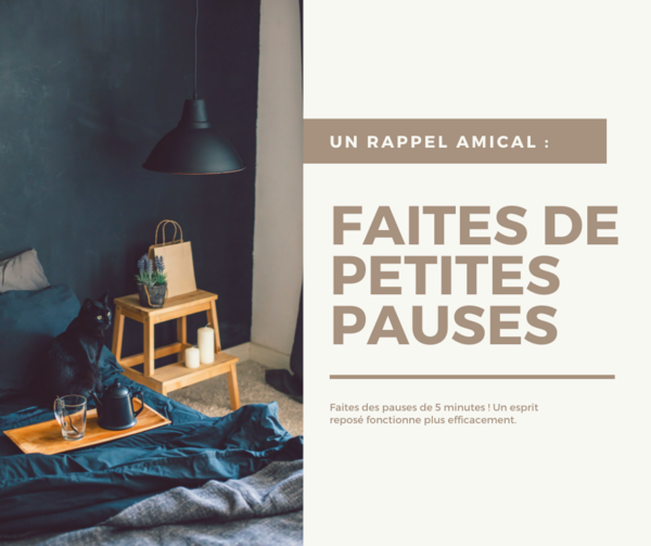 Les Zen pauses pour se détendre