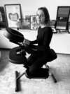 professionnelle shiatsu en action avec client