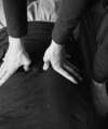 personne détendue recevant un shiatsu