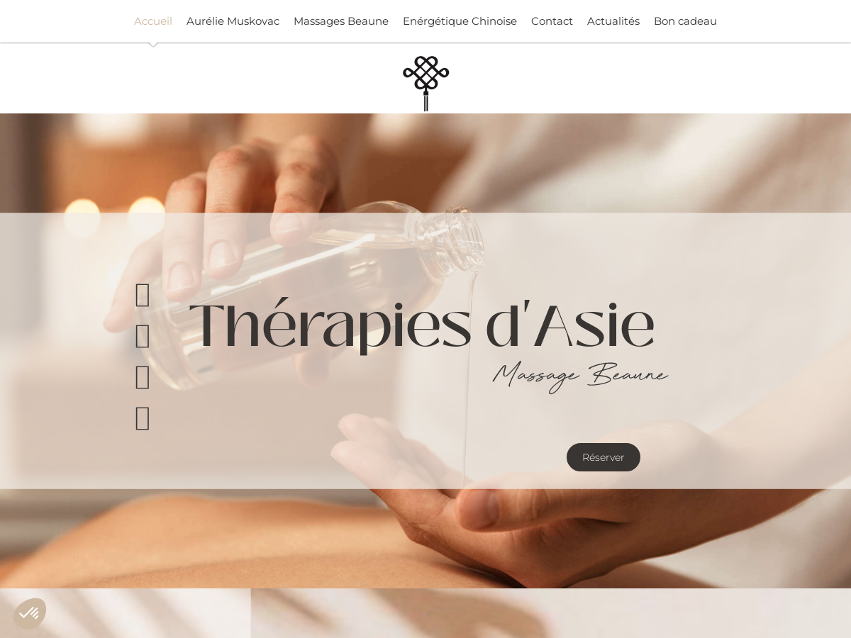 Exemple de site internet de Massage bien-être à Beaune