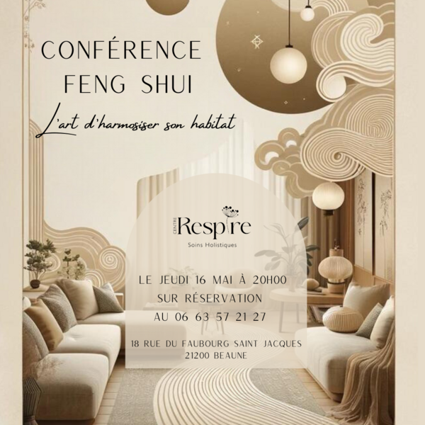 Conférence feng shui 16 mai 2024 